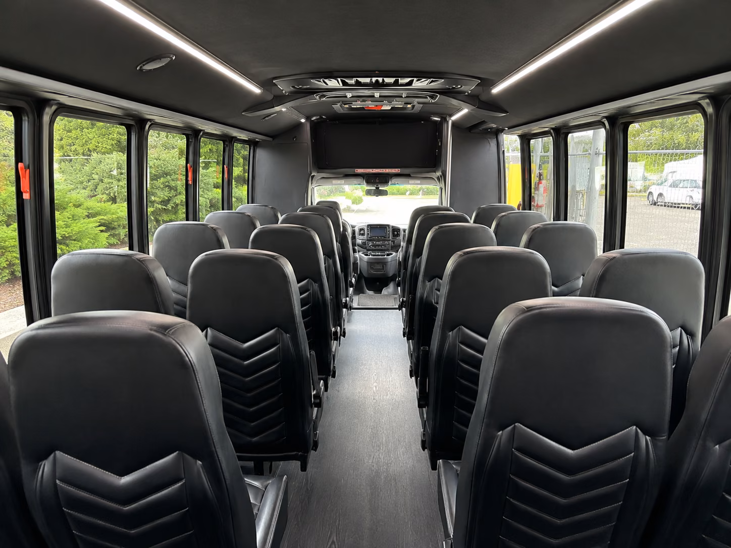 livermore 18 passenger minibus inside