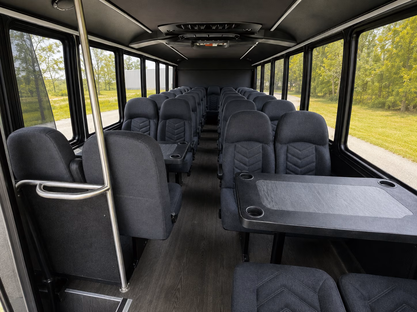 livermore 18 passenger minibus interior