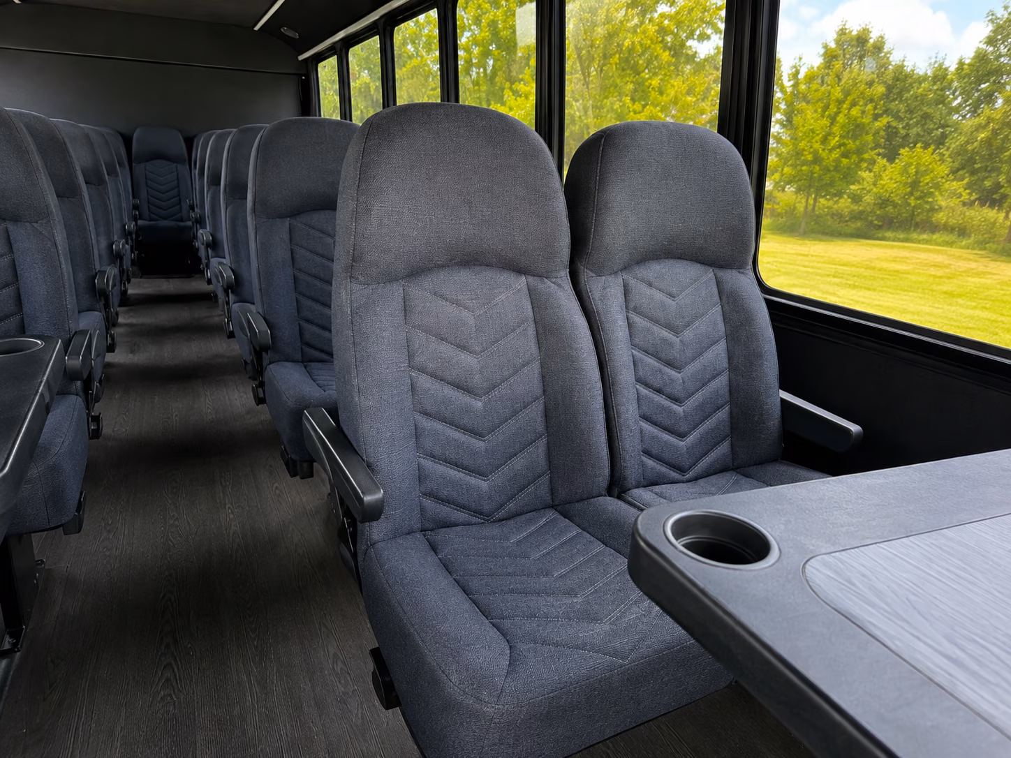 livermore 20 passenger minibus interior