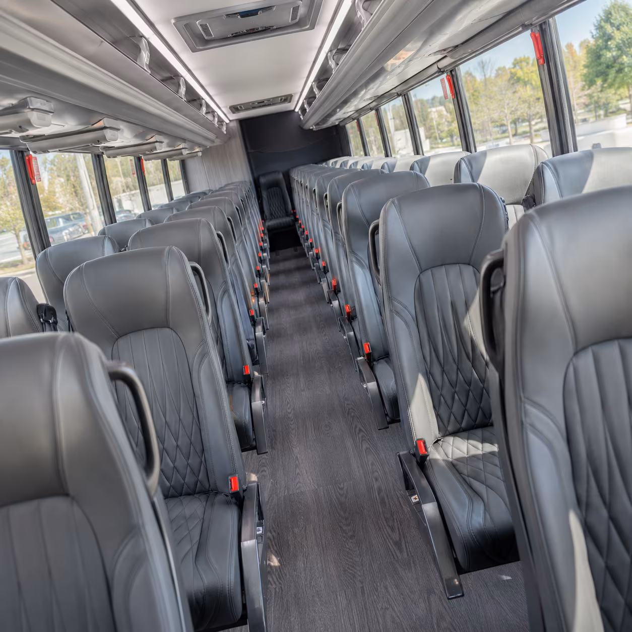 livermore 28 passenger minibus inside