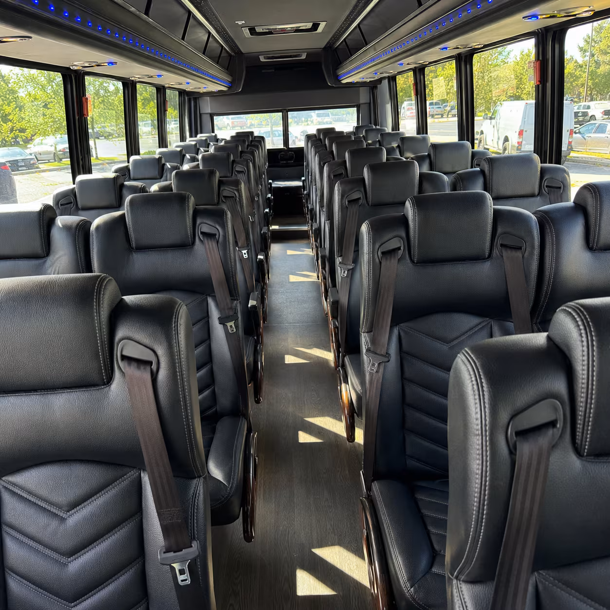 livermore 35 passenger minibus interior