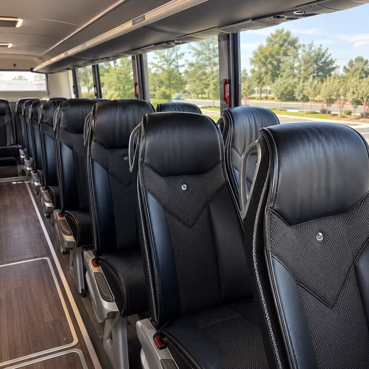 livermore 45 passenger charter bus interior