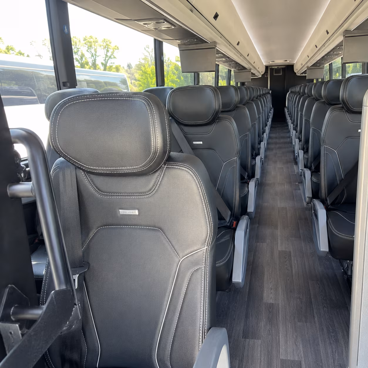 livermore 47 passenger charter bus interior