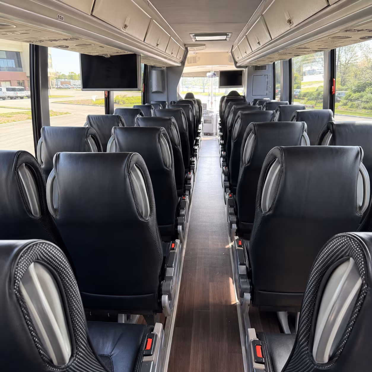 livermore 56 passenger charter bus inside